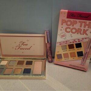 Too Faced Pop the Cork Eyeshadow Palette & Lip Perfection Gloss - Pink